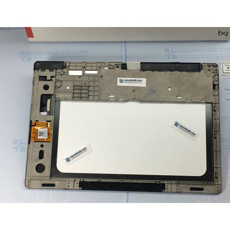 Ecrã completa com marco ORIGINAL para BQ Aquaris M10 HD branca