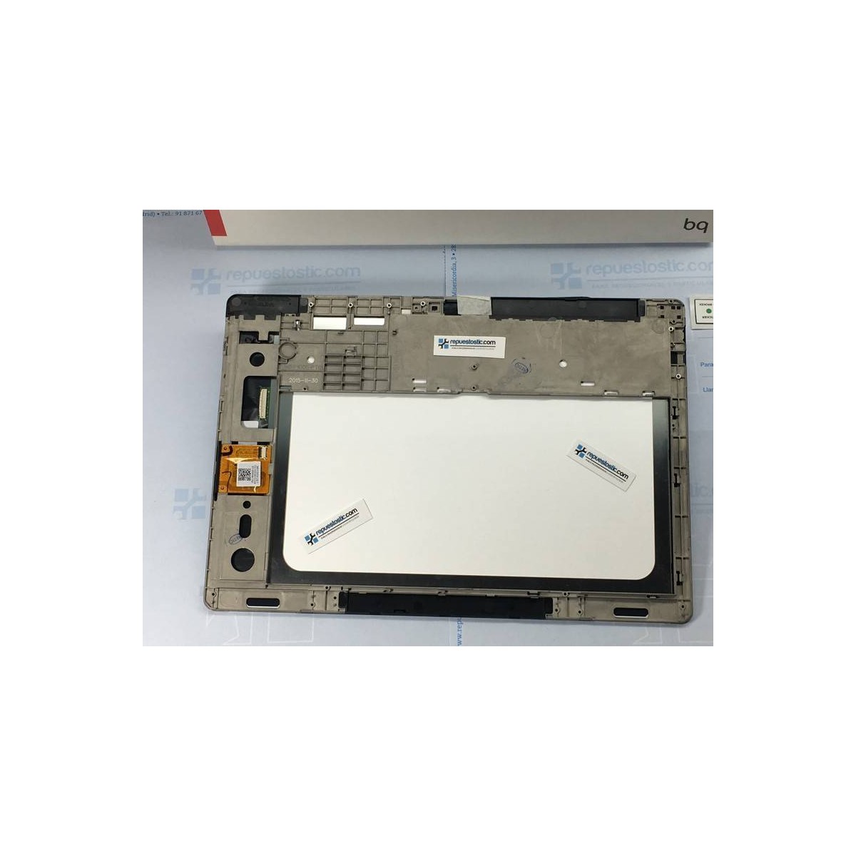 Ecrã completa com marco ORIGINAL para BQ Aquaris M10 HD branca
