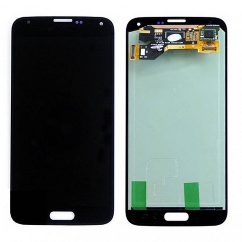 pantalla completa para samsung Galaxy S5, SM-G900F negra 