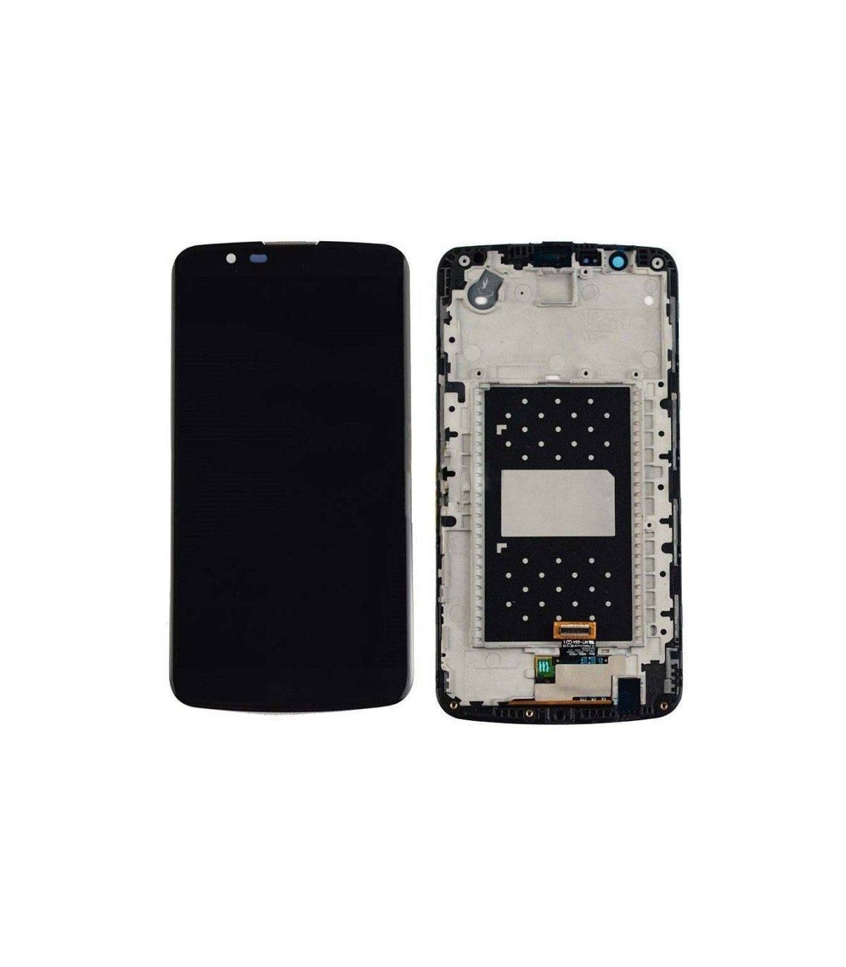 Ecrã LCD Display , Tactil Con Marco para LG K10 K420N -Preta 