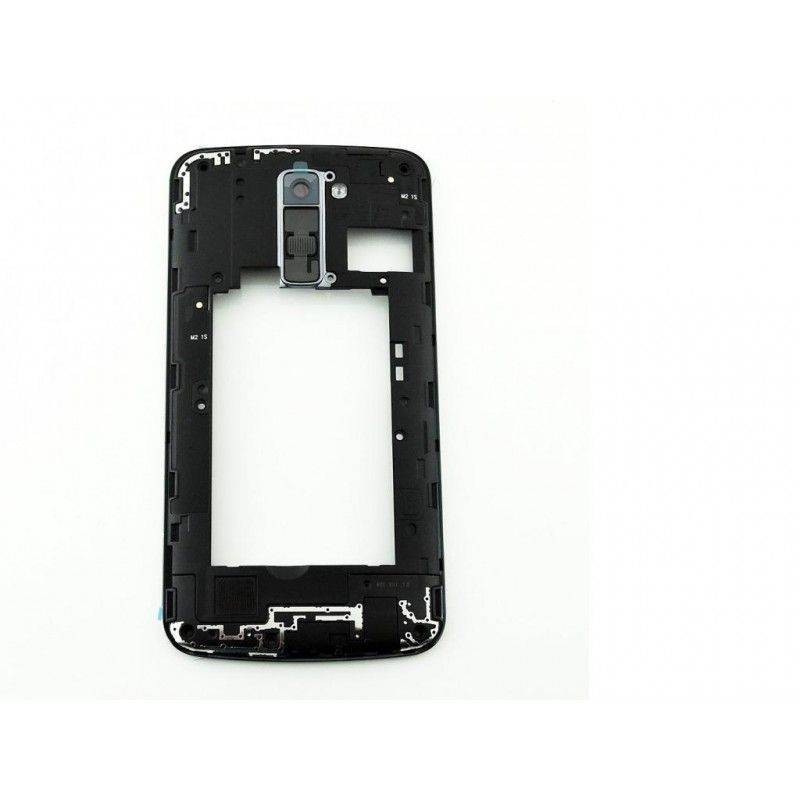 Carcaça intermedia Preta para LG K10 K420N