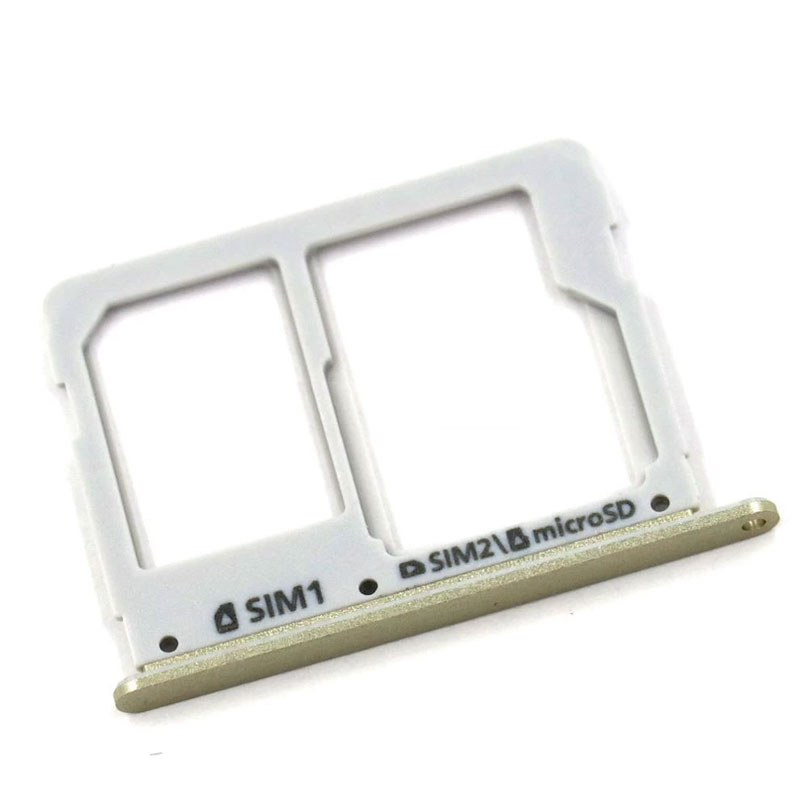 Bandeja SIM y MicroSD dorada para Samsung Galaxy SM - A310F -  A3 - (2016) ,  SM-A510F -  A5-(2016)