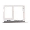 Bandeja SIM y MicroSD Plateada para Samsung Galaxy SM - A310F - A3 - (2016) , SM-A510F - A5-(2016)