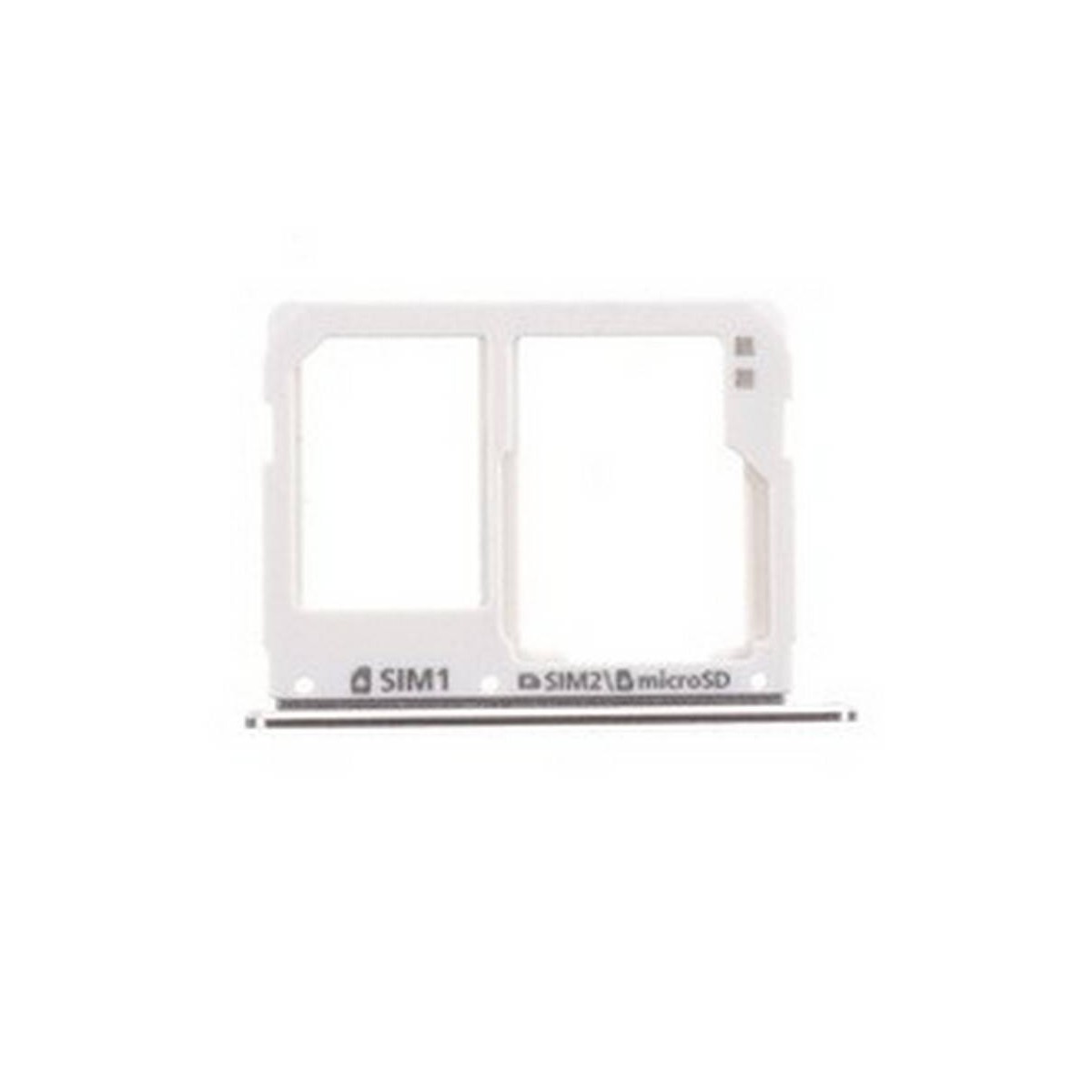 Bandeja SIM y MicroSD Plateada para Samsung Galaxy SM - A310F - A3 - (2016) , SM-A510F - A5-(2016)