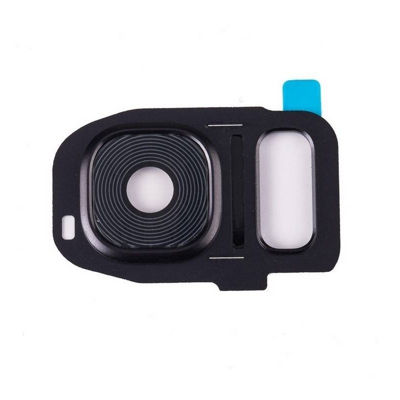 Embellecedor de Camara para Samsung Galaxy S7 Edge SM-G935F ,S7 G930F- Negro