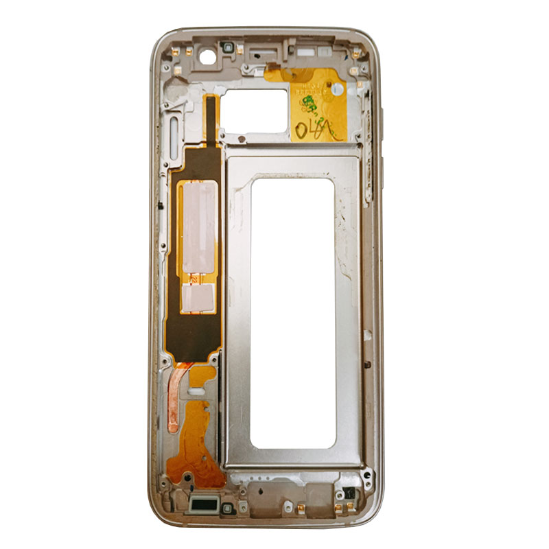 Carcasa central  para Samsung Galaxy S7 Edge, G935F-Dorada 