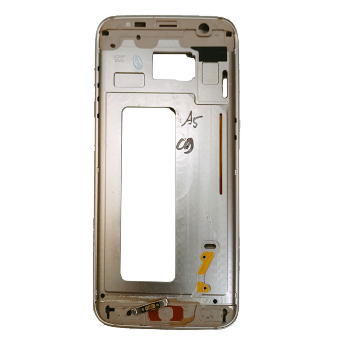 Carcasa central  para Samsung Galaxy S7 Edge, G935F-Dorada 
