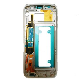 Carcasa central original para Samsung Galaxy S7 Edge, G935F-Blanca Remanufacturada 