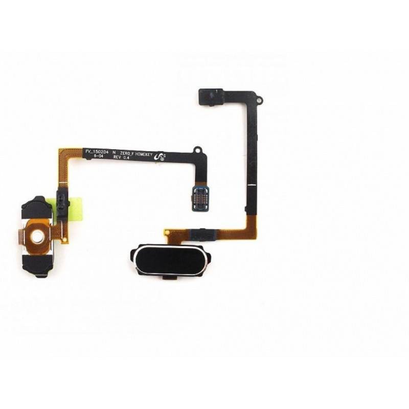 Flex con botón Home para Samsung Galaxy S6, G920F-Negro