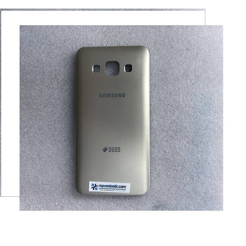 Carcasa trasera para Samsung Galaxy A3, A300F- Dorada Remanufacturada