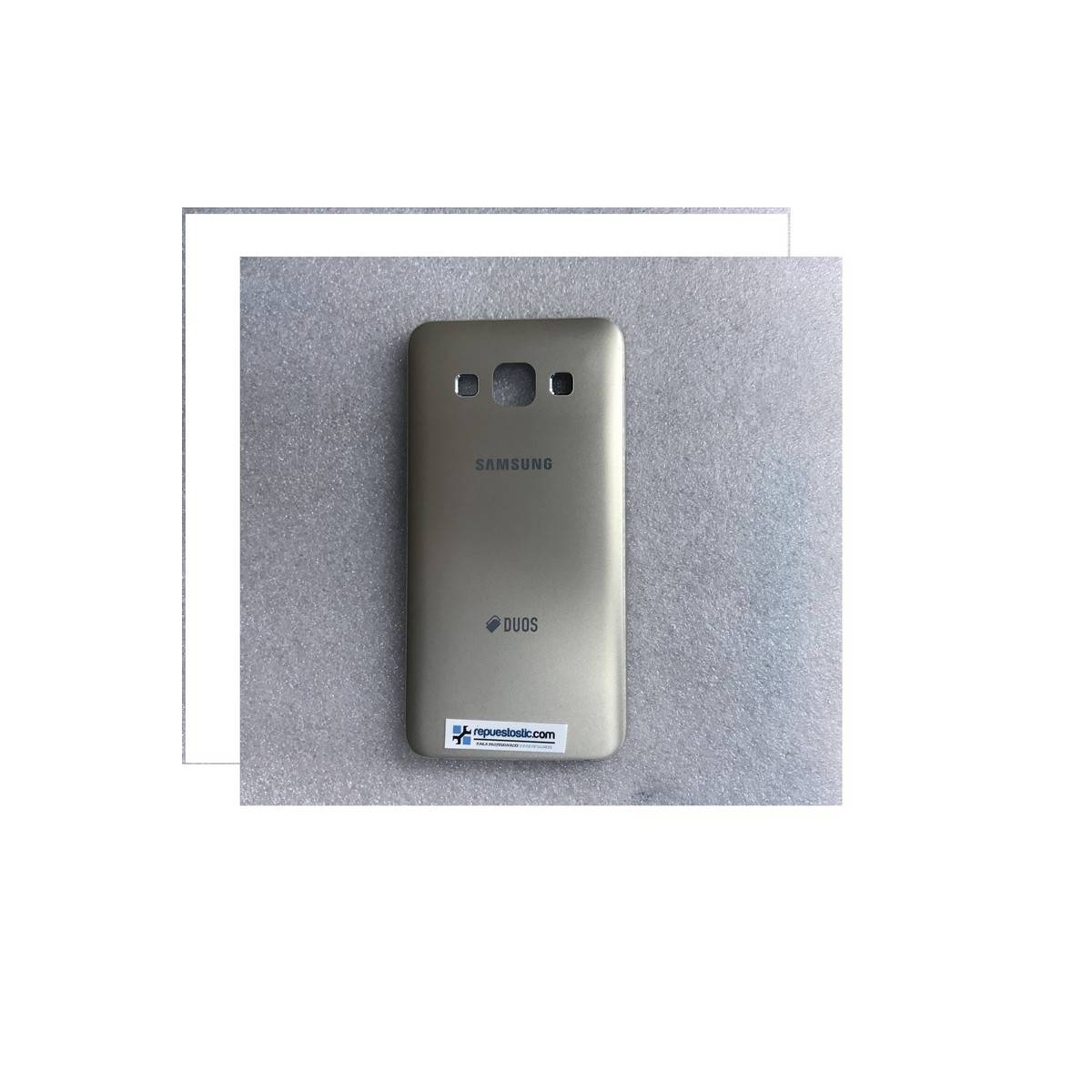 Carcasa trasera para Samsung Galaxy A3, A300F- Dorada Remanufacturada