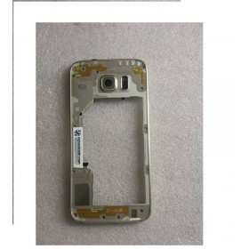 Carcasa Intermedia con Lente Y Buzzer para Samsung Galaxy S6 SM-G920 - Dorada (Remanufacturado )