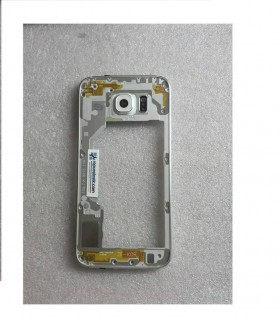 Carcaça Intermedia com Lente Y Buzzer para Samsung Galaxy S6 SM-G920 - Branca (Remanufacturado )