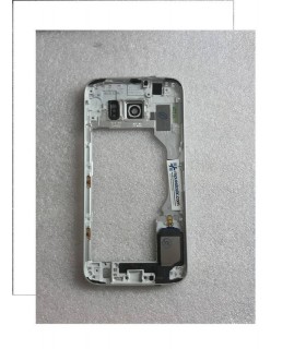Carcaça Intermedia com Lente Y Buzzer para Samsung Galaxy S6 SM-G920 - Branca (Remanufacturado )