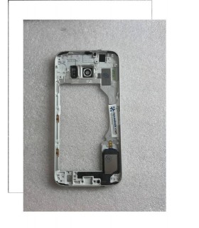 Carcasa Intermedia con Lente Y Buzzer para Samsung Galaxy S6 SM-G920 - Blanca (Remanufacturado )