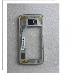 Carcaça Intermedia com Lente Y Buzzer para Samsung Galaxy S6 SM-G920 - Preta (Remanufacturado )