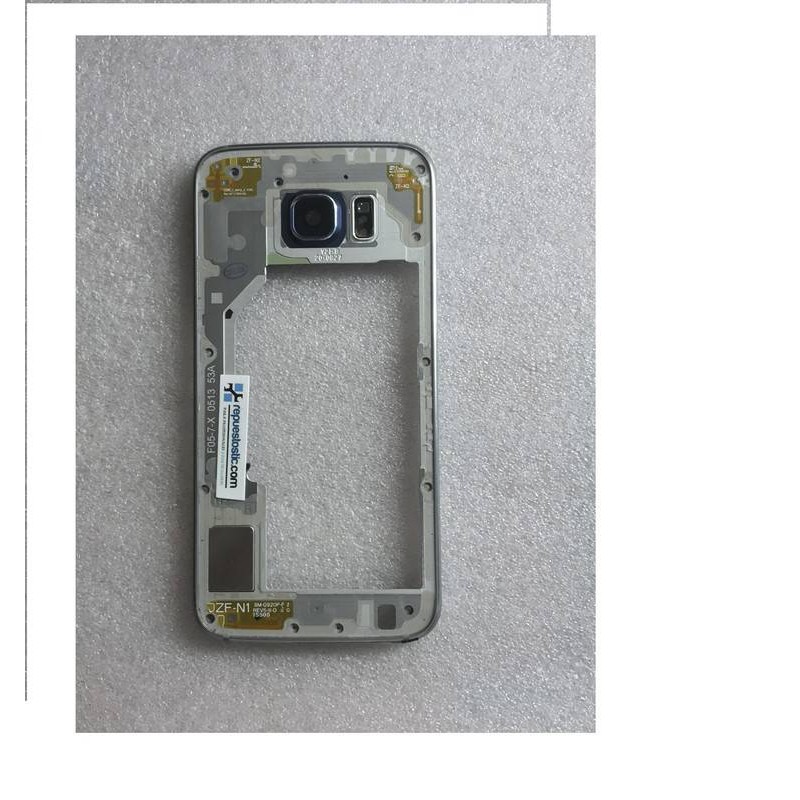 Carcasa Intermedia con Lente Y Buzzer para Samsung Galaxy S6 SM-G920 - Negra (Remanufacturado )