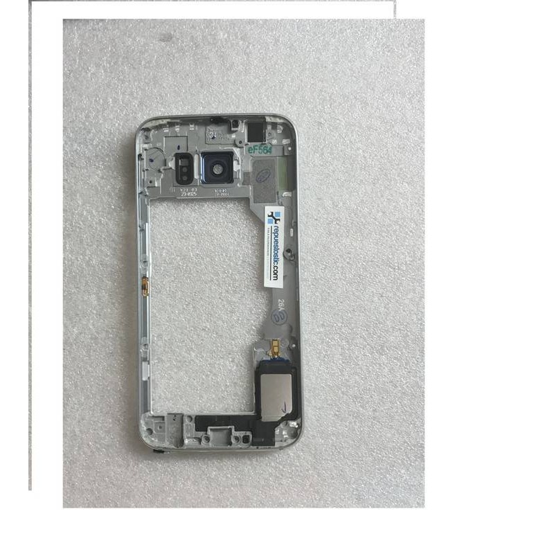 Carcaça Intermedia com Lente Y Buzzer para Samsung Galaxy S6 SM-G920 - Preta (Remanufacturado )
