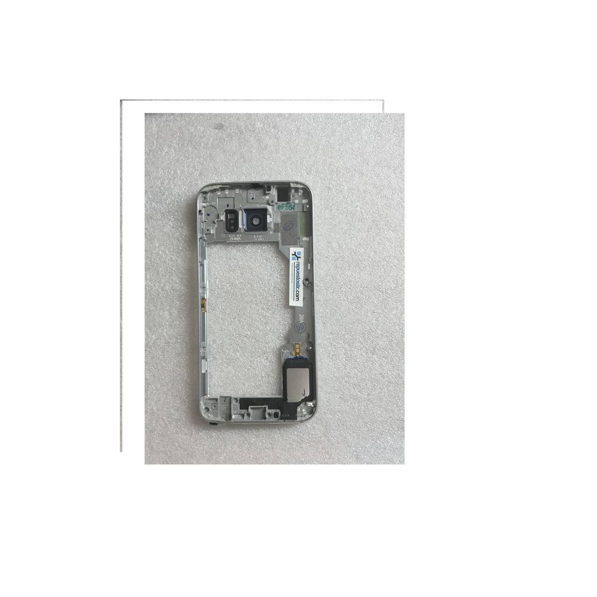 Carcaça Intermedia com Lente Y Buzzer para Samsung Galaxy S6 SM-G920 - Preta (Remanufacturado )