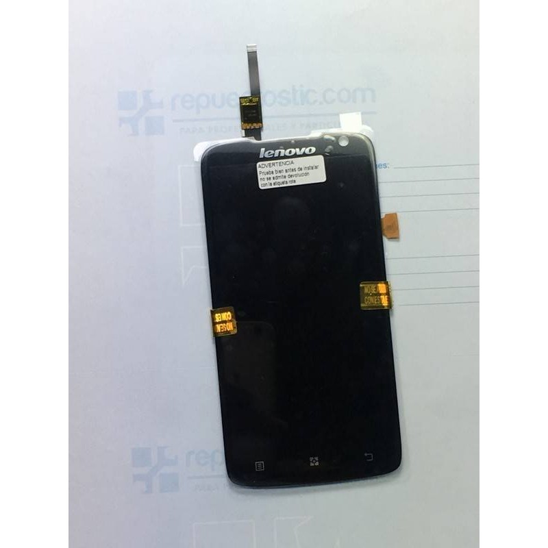 Ecrã completa táctil e lcd Lenovo S820 Preta