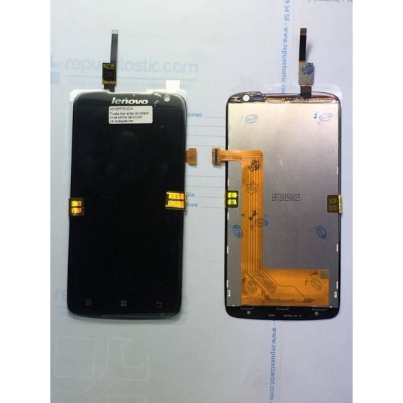 Pantalla completa táctil y lcd Lenovo S820 Negra