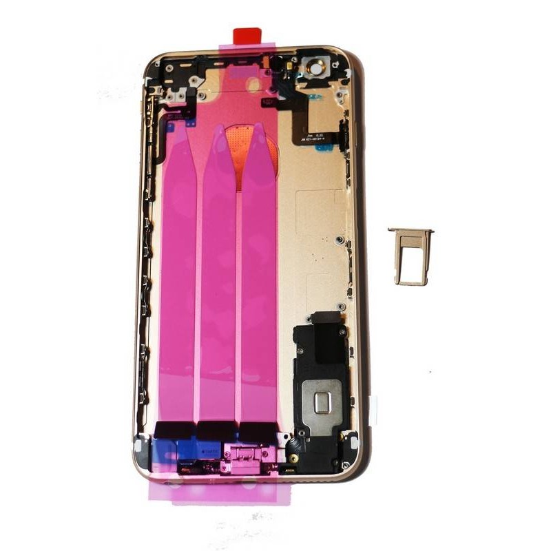 Carcaça traseira completa para iPhone 6S plus-Rosa dourada