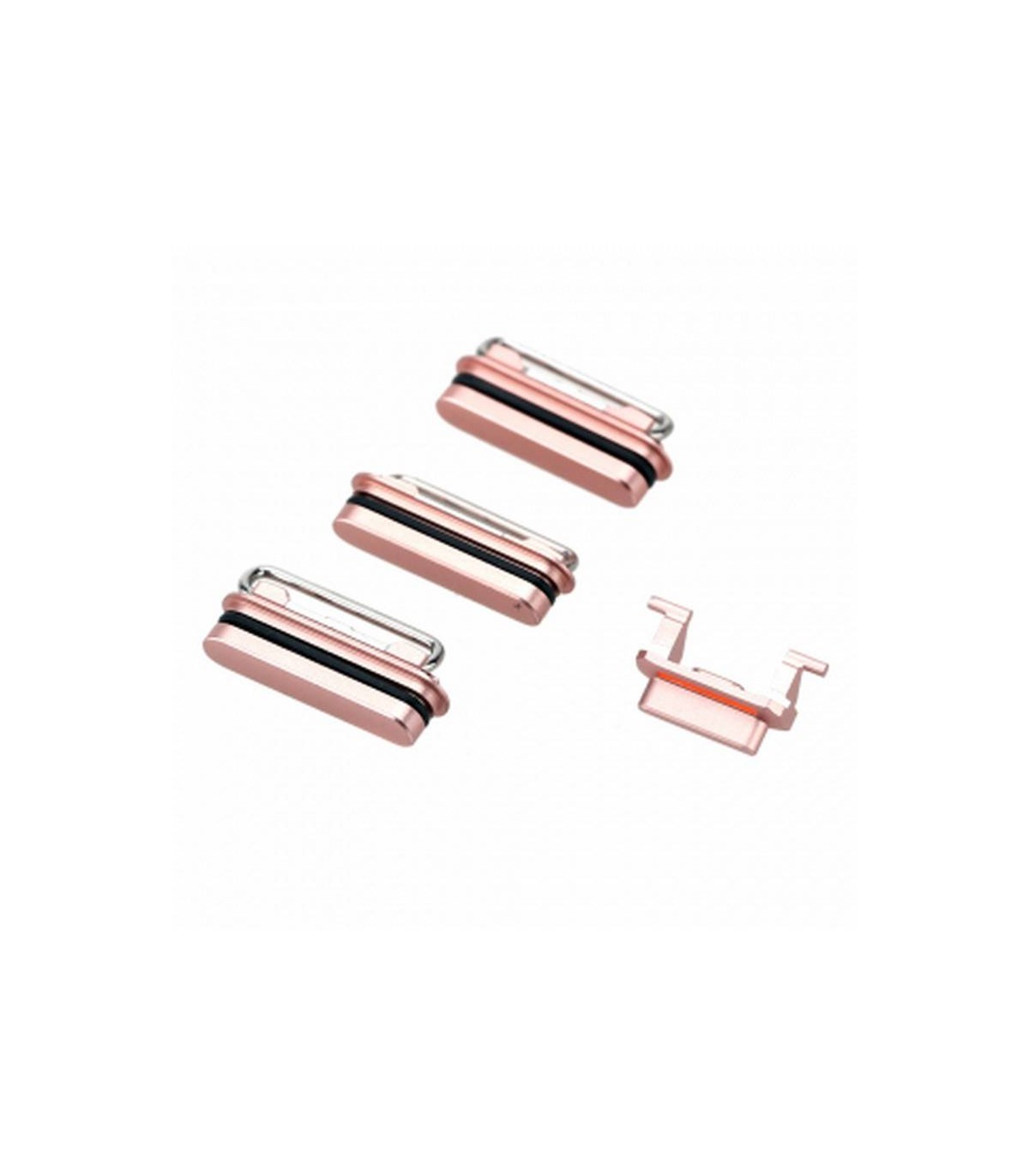 Conjunto de botões laterais ouro rosa para iPhone 6s plus