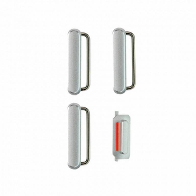 Set de botones laterales Plateados para iPhone 6s plus