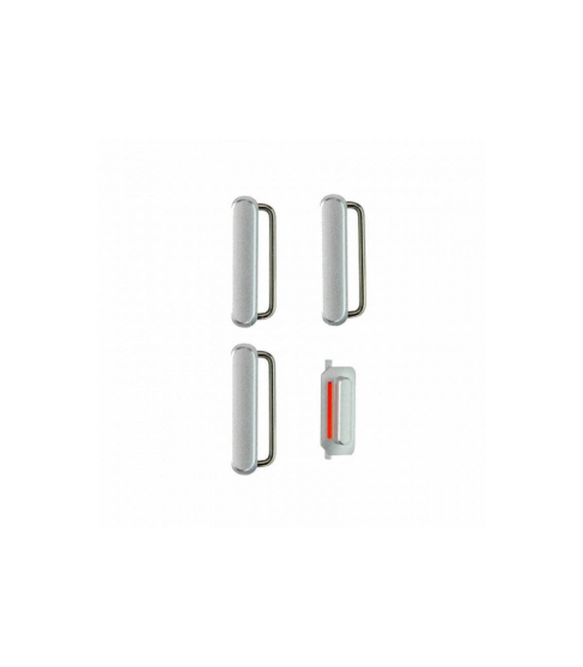 Set de botones laterales Plateados para iPhone 6s plus