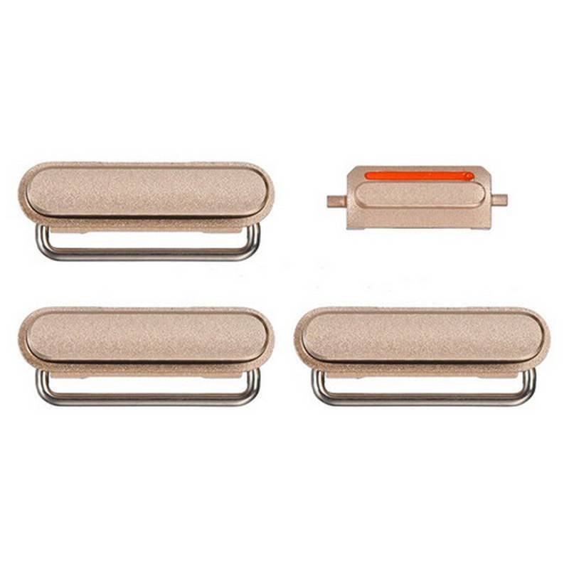 Conjunto de botões laterais Dourados para iPhone 6s plus