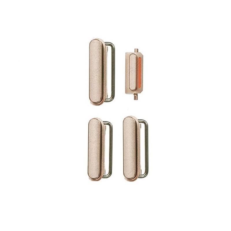 Conjunto de 4 botões Dourados para iPhone 6s 
