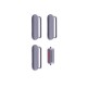 Conjunto de 4 botões Gris Dourados para iPhone 6s 