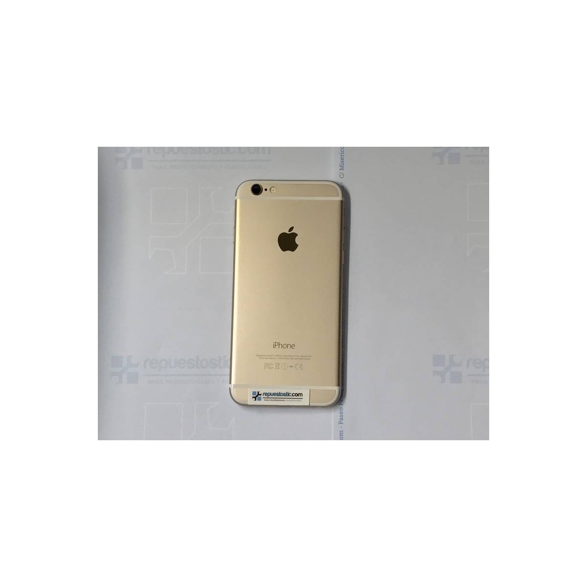 Carcasa Trasera Completa para iPhone 6 Dorada