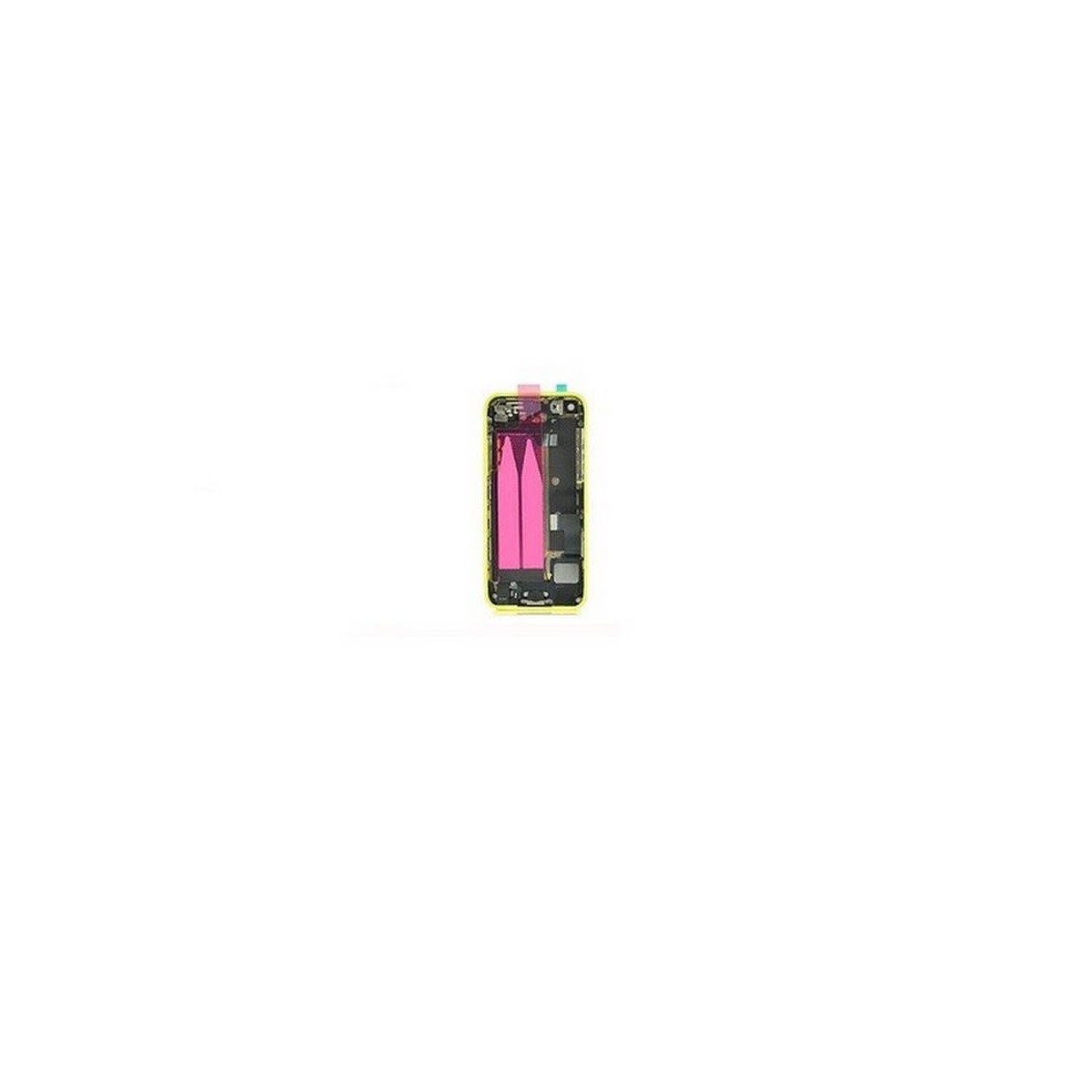 tapa carcasa trasera completa  para iphone 5c en color amarillo