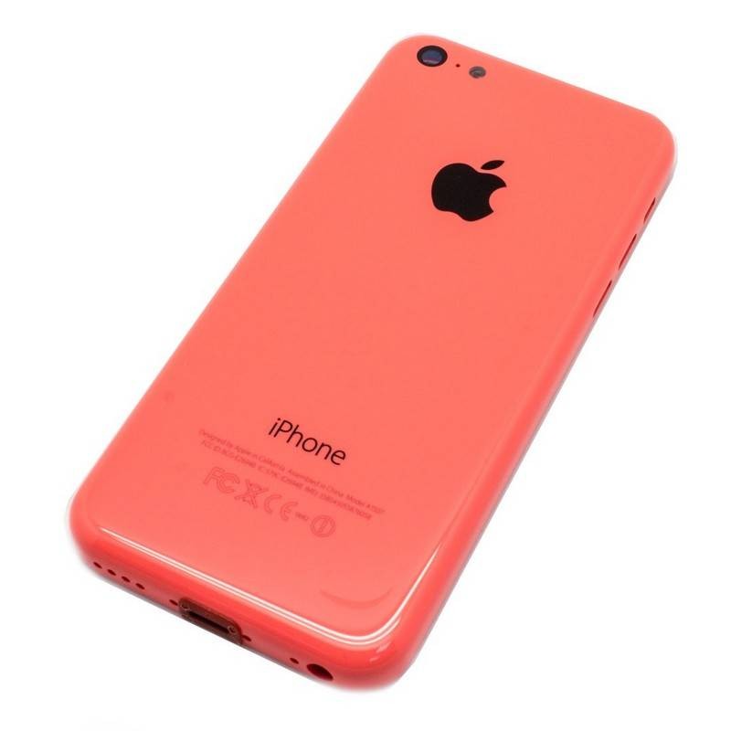 tapa carcasa trasera completa  para iphone 5c en color amarillo