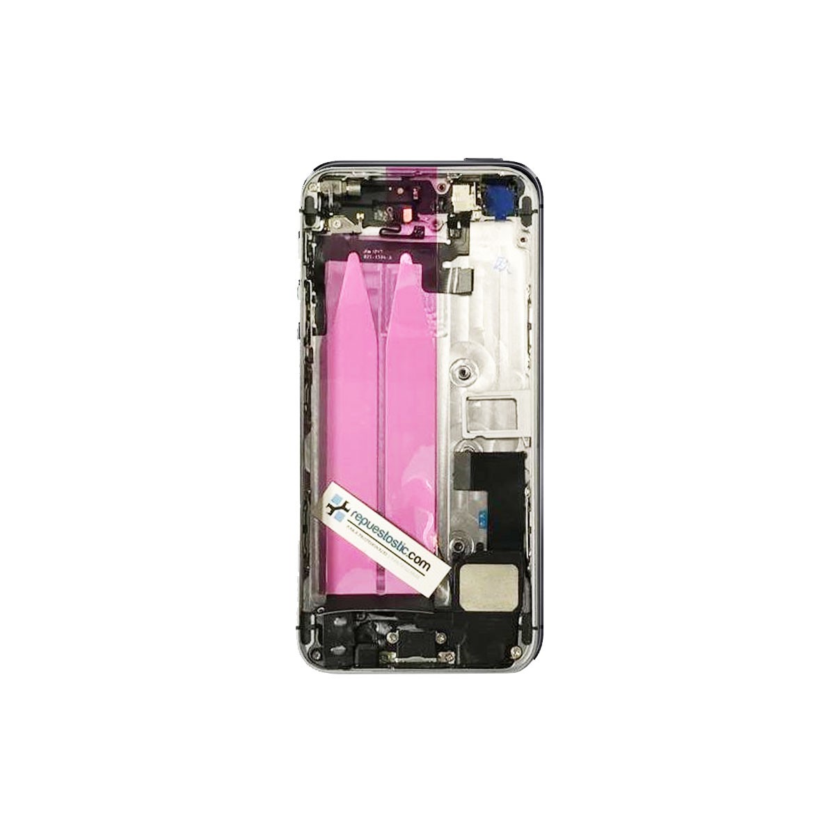 tapa carcaça traseira Completa para iPhone 5s cor Preto