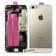 Carcasa tapa trasera completa para iPhone 5s color plata