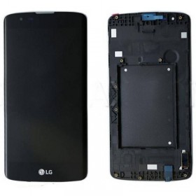 Pantalla completa con marco LCD Display , Tactil para LG K8 K350N - Negra