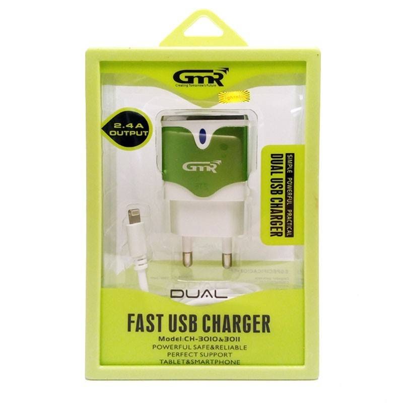 Cargador dual carga rapida lightning para Iphone