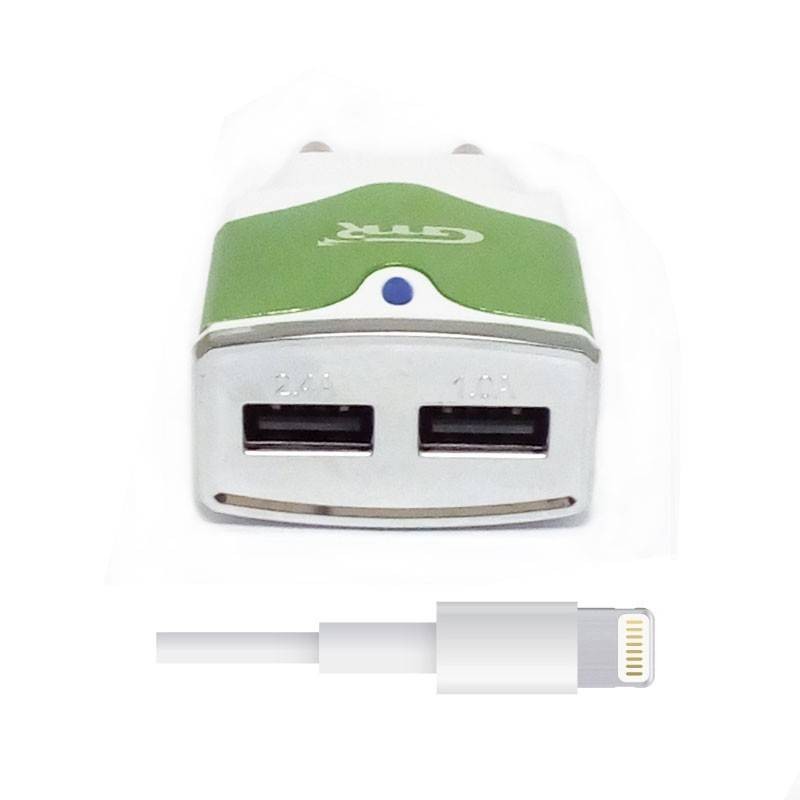 Cargador dual carga rapida lightning para Iphone