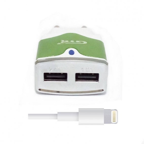 Cargador dual carga rapida lightning para Iphone