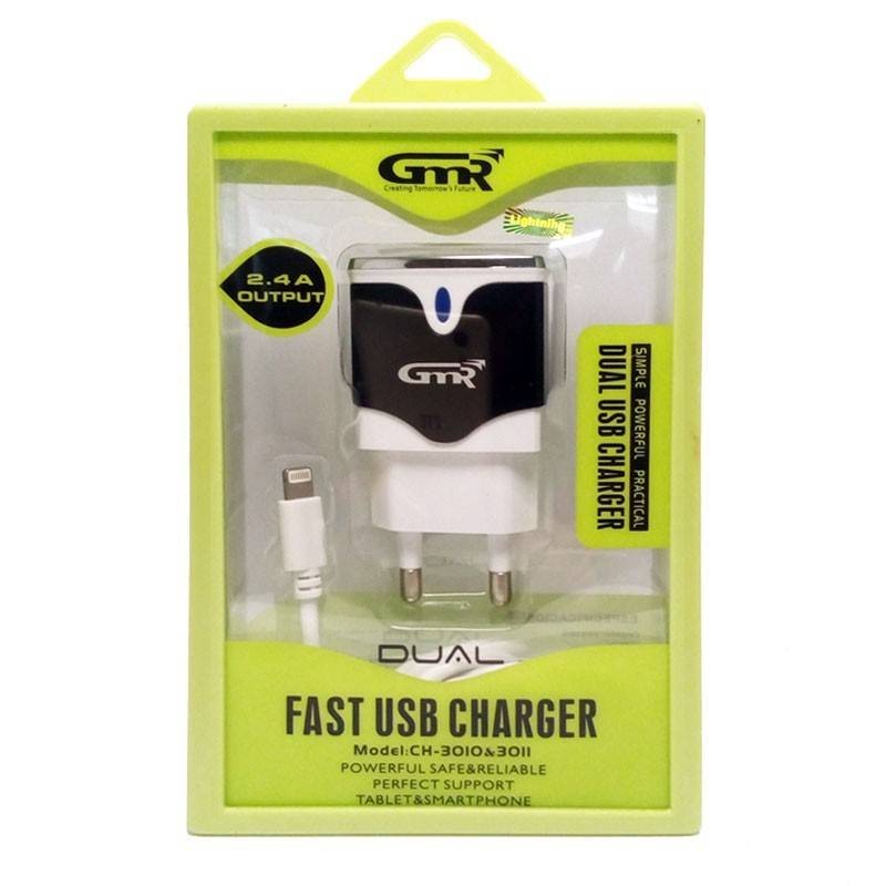 Cargador dual carga rapida lightning para Iphone