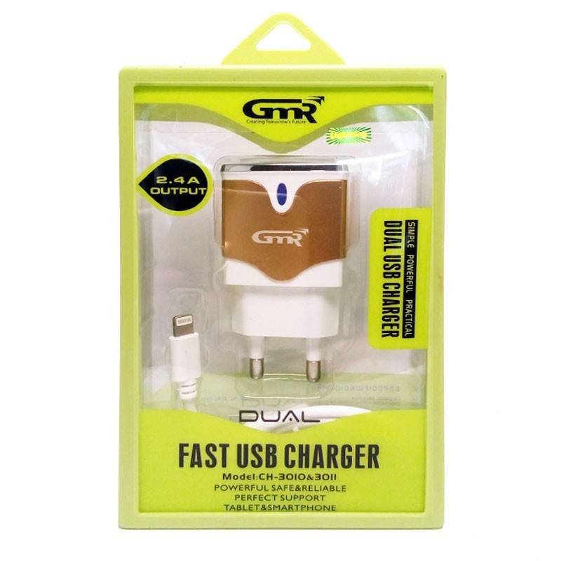 Cargador dual carga rapida lightning para Iphone