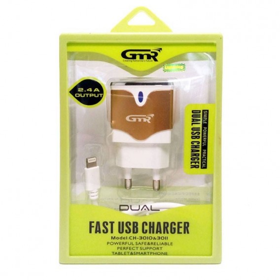 Cargador dual carga rapida lightning para Iphone