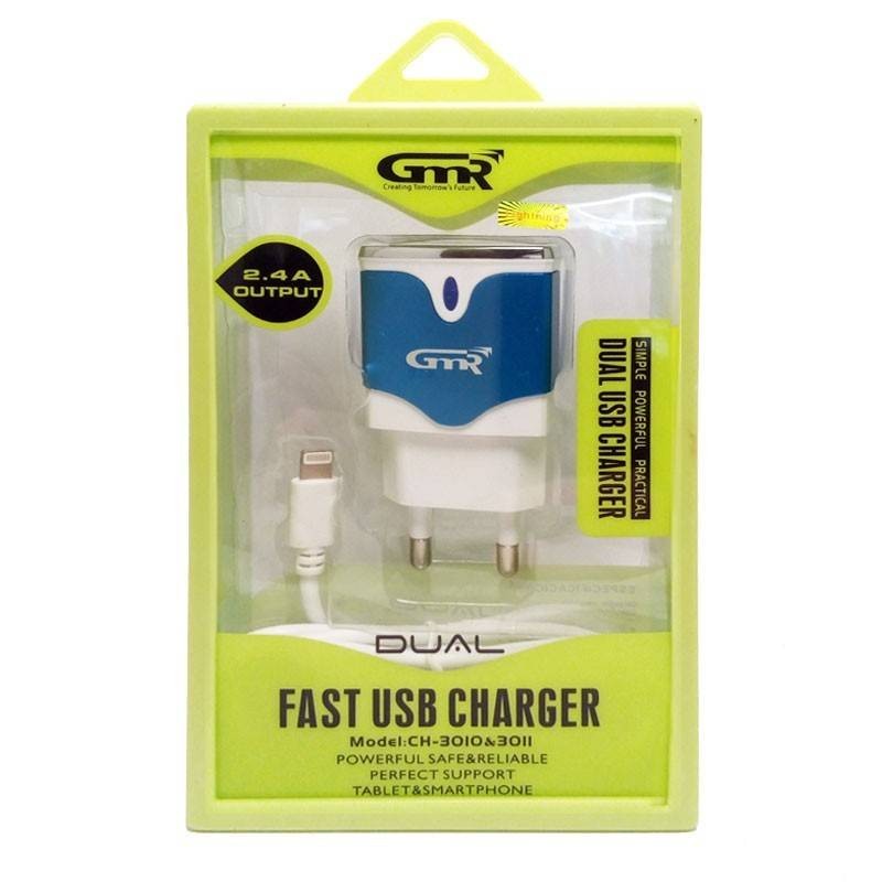 Cargador dual carga rapida lightning para Iphone