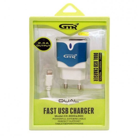Cargador dual carga rapida lightning para Iphone