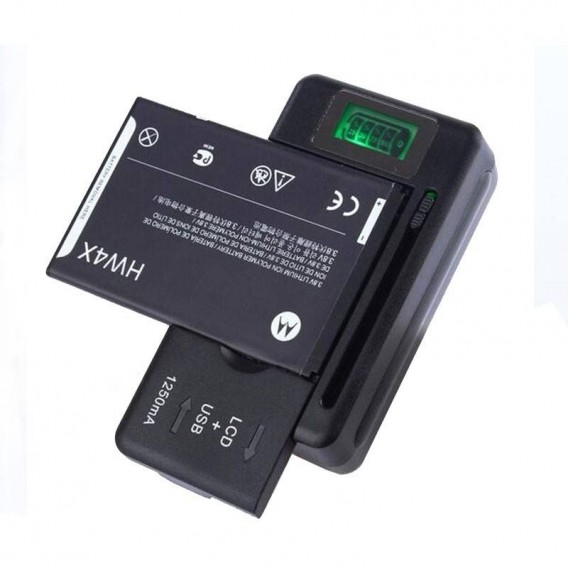 Cargador universal bateria moviles con LCD