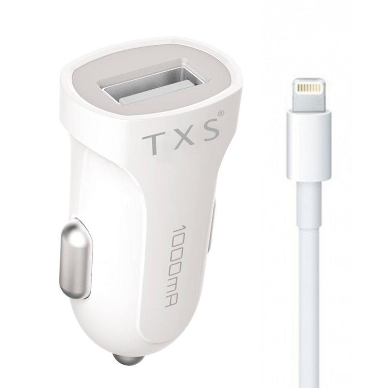 Cargador TXS coche USB lightning para Iphone/Ipad