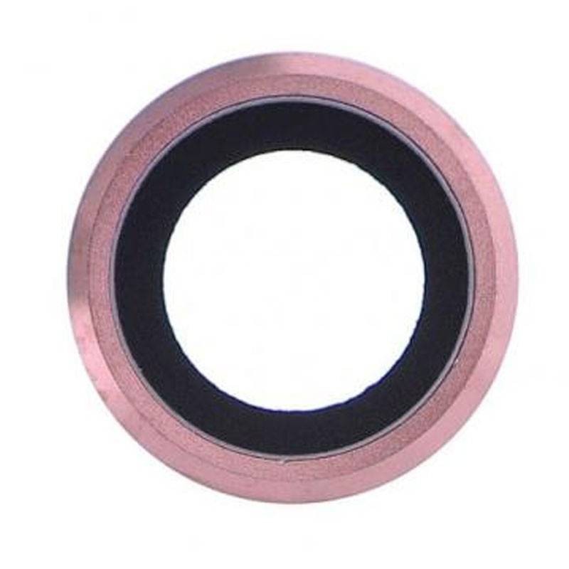Lente da câmera traseira para Iphone 6, 6s Rosa