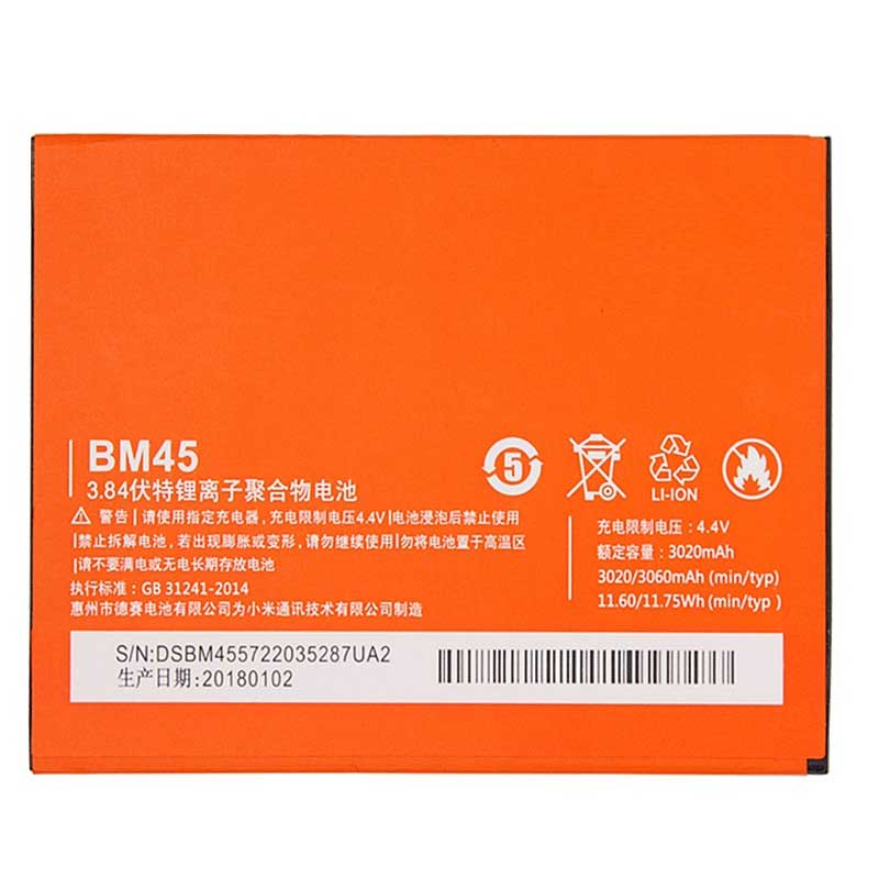 Bateria BM45 para Xiaomi Redmi Note 2